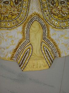 Elegant Yellow Embroidered Anarkali