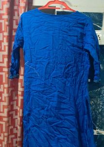 Blue Embroidered Kurta