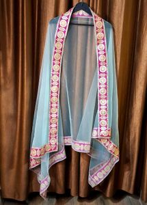Gown With Dupatta Size 44 inches