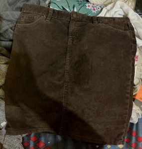 GAP Brown Corduroy Mini Skirt
