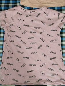 Printed Pink Top