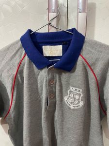Stylish Grey Polo T-Shirt