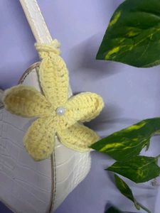 Crochet Flower Bag Charm