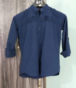 Dark Blue Women Shirt