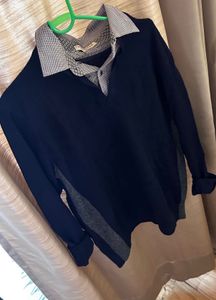 Stylish Layered Look Sweater