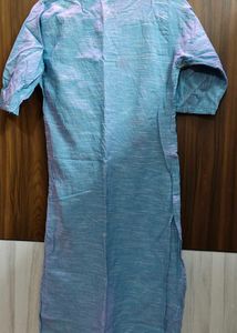 Floral Embroidered Blue  Kurta