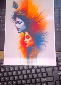 Radha Krishna Art Print