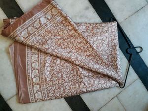 Light Btown/nude Floral Printl Lightweight   Saree