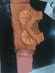 Not Used Sequined Blouse with Attached Sleeves