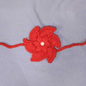Crochet Flower Rakhi