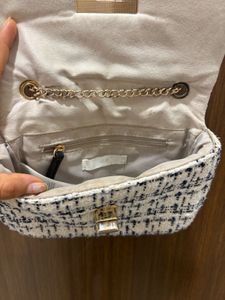 Textured Weave Crossbody Bag