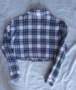 Check Crop shirt