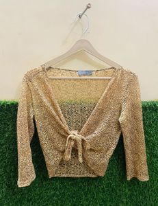 ELEGANT TIE UP TOP FOR WOMEN