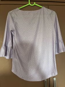Lavender Polka Dot Top