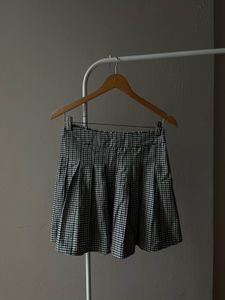 STRADIVARIUS Gingham Pleated Tennis Skirt