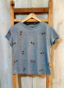 Grey Cotton Top Size-34-36
