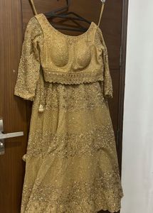 Gold Embroidered Lehenga Choli