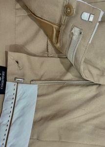 korean beige formal office look pants trousers
