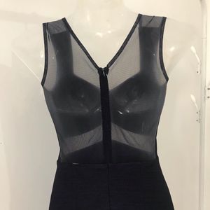 Little Navy Blue Dress with Pearl Detail