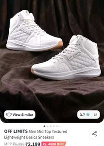 OFF LIMITS White mid-Top Sneakers