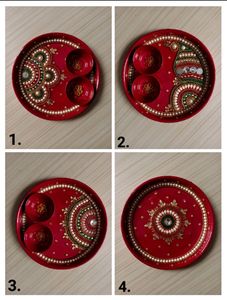 💫Handmade Stainless Steel Pooja Thali Set