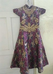 Floral Girls' Ethnic Dress