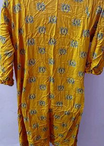 xxl a-line yellow  kurta