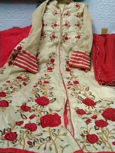 Low Price Trendy Embroidery Gown Lehenga Dupatta