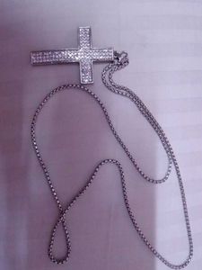 Salty Studded Cross Chain