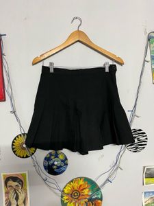 Black Pleated Skirt