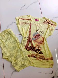 Parisian Dream Nightsuit Cord Set