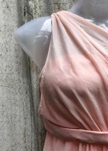 Elegant Pink One-Shoulder Dress