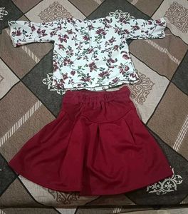Floral Top &amp; Skirt Set
