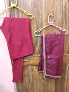 1-TimeUsed AhikaBrand Maroon FloorLength Frok-Dupa