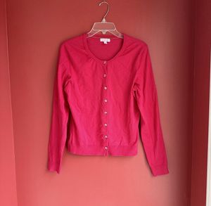 LIGHT RED CARDIGAN - SMALL