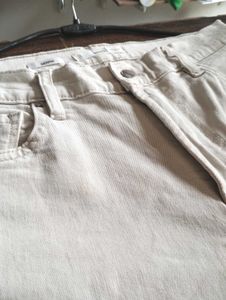 Beige Denim Jeans