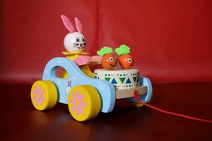 Wooden Bunny Pull Toy