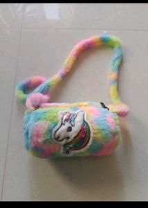 Unicorn Plush Sling Bag
