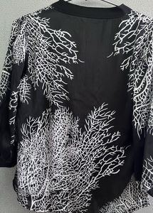 Women Black Printed Top