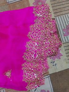 Elegant Pink Embroidered dupatta