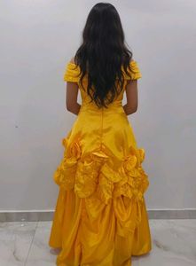 Elegant Yellow Ethnic Gown