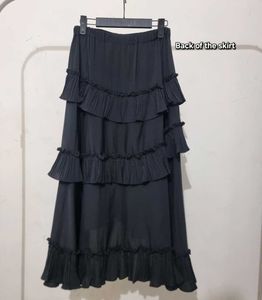 Black Ruffle Skirt
