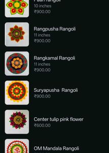 ready made Rangoli.