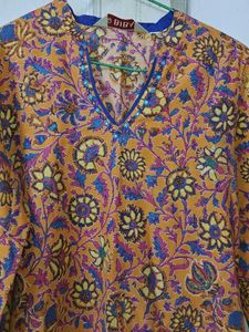 🌸 Biba Multicolored Floral Kurta | Size 38-40 🌸