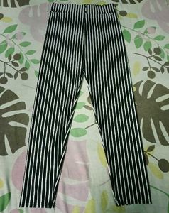 Striped Black &amp; White Pants