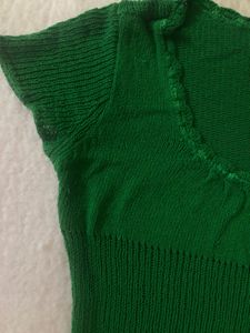 Green Knit Top