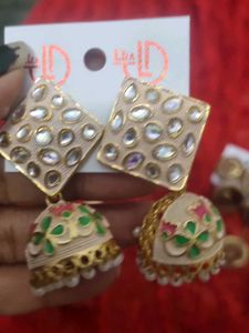 Floral Jhumka Earrings
