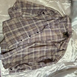 Purple Plaid Button-Down