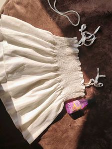 White Sleeveless Dress