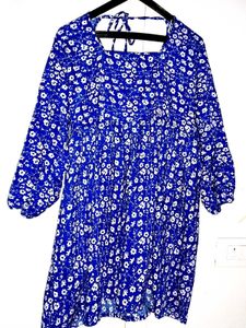 Floral Blue Dress